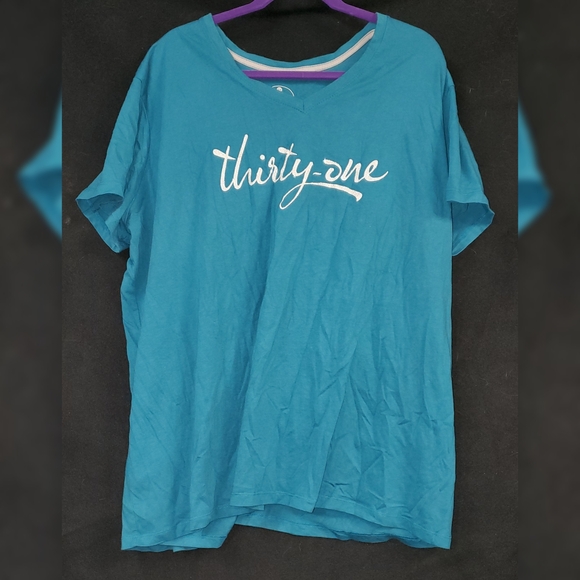 Thirty-One Teal T-Shirt 3x - Picture 1 of 2